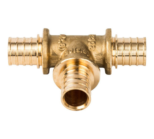 Тройник аксиальный STOUT равнопроходный для труб из PEX 20x20x20 мм SFA-0013-000020