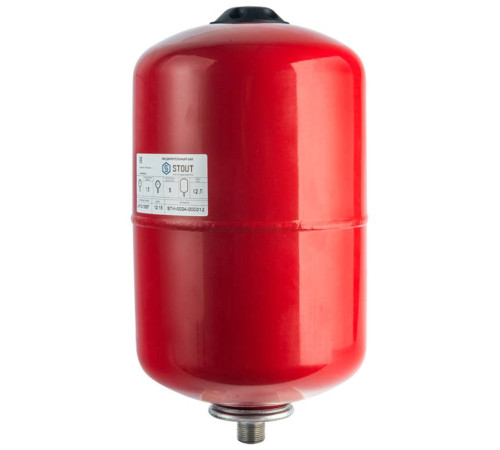 Расширительный бак STOUT STH-0004 для отопления 12 л красный STH-0004-000012