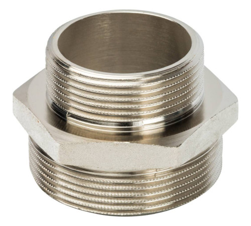 Ниппель переходной STOUT никелированный 2x1 1/2 НР-НР SFT-0004-002112