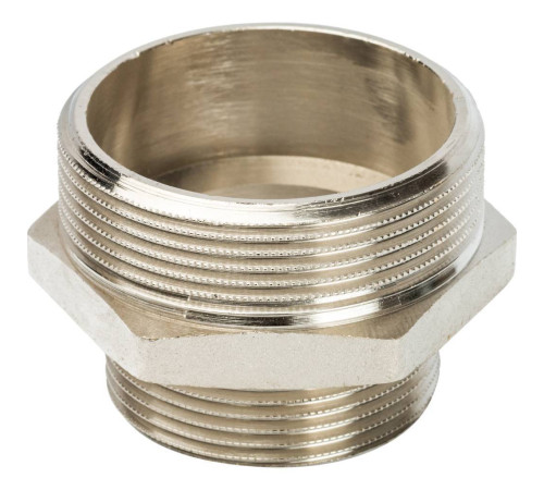 Ниппель переходной STOUT никелированный 2x1 1/2 НР-НР SFT-0004-002112