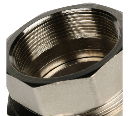 Соединение разъемное STOUT американка ВН никелированное 2 O-ring SFT-0041-000002