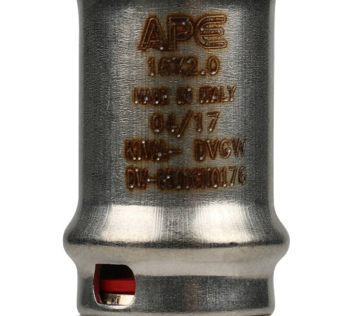 Муфта соединительная равнопроходная STOUT 16x16 мм пресс для металлопластиковых труб SFP-0003-001616