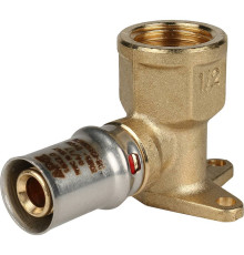 Угольник настенный STOUT короткий 16x1/2 пресс для металлопластиковых труб SFP-0018-001216