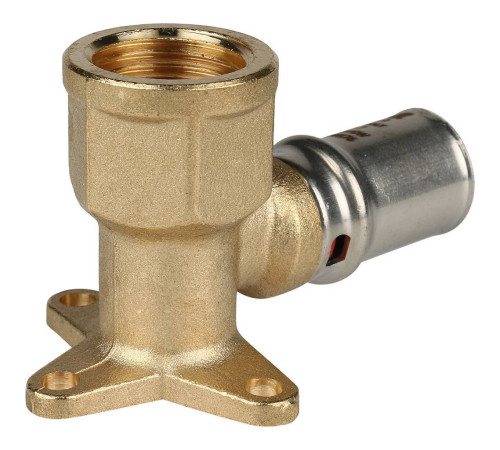 Угольник настенный STOUT короткий 16x1/2 пресс для металлопластиковых труб SFP-0018-001216