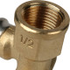 Угольник настенный STOUT короткий 16x1/2 пресс для металлопластиковых труб SFP-0018-001216