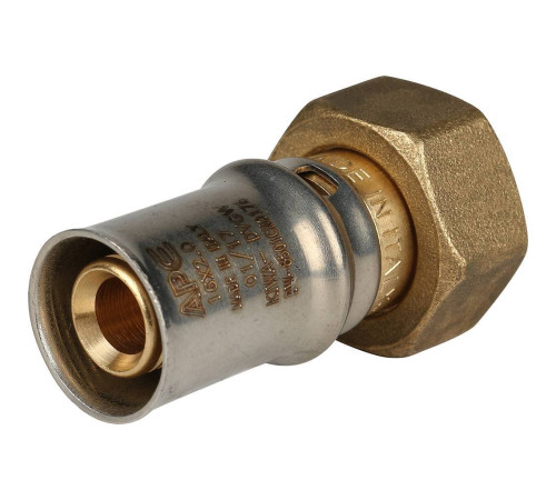 Переходник прессовый STOUT с накидной гайкой 1/2 x 16 SFP-0016-001216