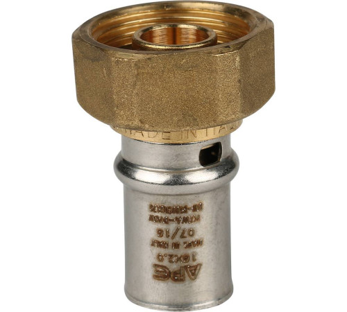 Переходник прессовый STOUT с накидной гайкой 3/4 x 16 SFP-0016-003416