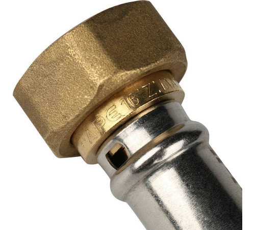 Переходник прессовый STOUT с накидной гайкой 3/4 x 16 SFP-0016-003416