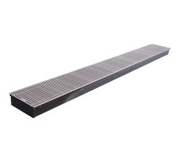 Конвектор внутрипольный STOUT SCN 80x240x2000 мм с роликовой решёткой SCN-1100-0824200