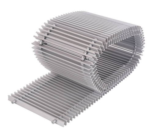 Конвектор внутрипольный STOUT SCN 80x240x2000 мм с роликовой решёткой SCN-1100-0824200