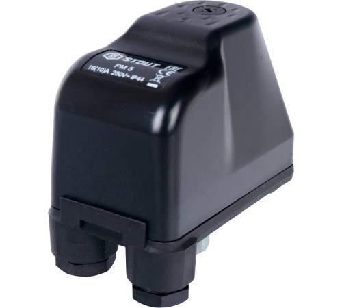 Реле давления для водоснабжения STOUT PM5G 1-5 бар 1/4 с накидной гайкой SCS-0001-000005