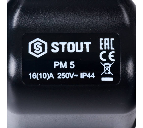 Реле давления для водоснабжения STOUT PM5G 1-5 бар 1/4 с накидной гайкой SCS-0001-000005