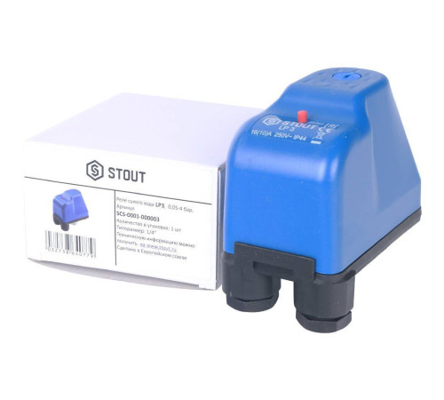 Реле сухого хода STOUT SCS-0001 LP/3 0-4 бар 1/4 SCS-0001-000003