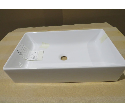 Раковина накладная GSI Kube X 370х600 мм без отверстия под смеситель белая 945311_УЦ/9