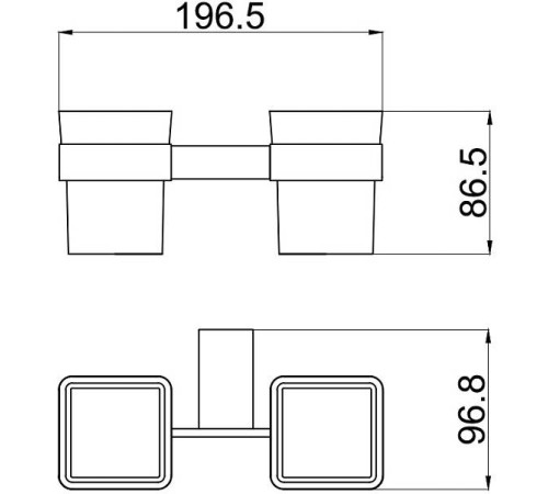 Стаканы с держателем Allen Brau Infinity белый черный 6.21003-31