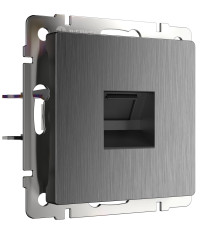 Розетка Ethernet RJ-45 (графит рифленый) W1181004