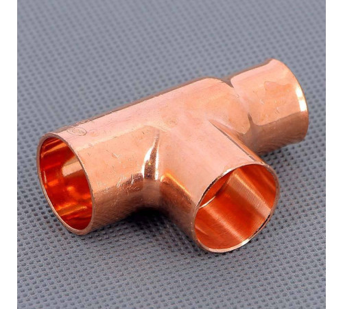 Тройник медный под пайку Viega 22х22х18 мм 104702