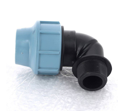 Угол обжимной для труб ПНД Unidelta Deltone 40х1 1/4 наружная резьба 1008040005