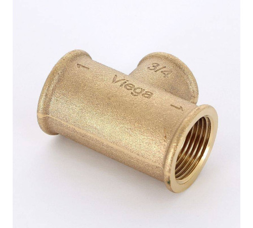 Тройник бронзовый Viega 1x3/4x1 ВР 264420