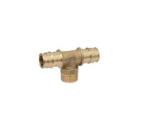 Тройник аксиальный Gekon GX с наружной резьбой 16x1/2x16 7GX016161216