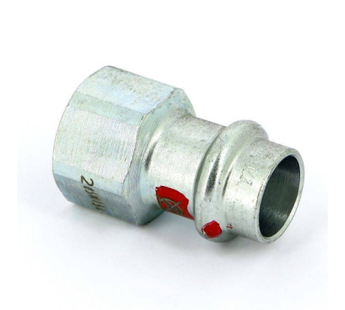 Муфта переходная пресс-В Viega Prestabo оцинкованная сталь 15x1/2 559557