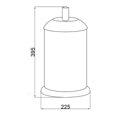 Ведро мусорное Boheme Murano круглое напольное хром 10907-W-CR