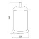 Ведро мусорное Boheme Murano круглое напольное хром 10907-W-CR