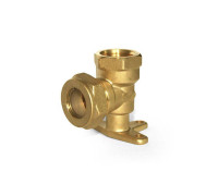 Водорозетка обжимная Stahlmann 15x1/2 ВР латунь SEFL1501/2FBEF