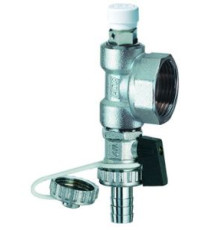 Концевой узел для коллектора FAR 1 ВР с ручным воздухоотводчиком и сливным краном FK 4070 M138