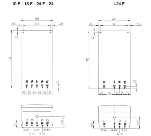 Котел газовый настенный BAXI ECO-4s 1.24 F одноконтурный турбированный 7659666