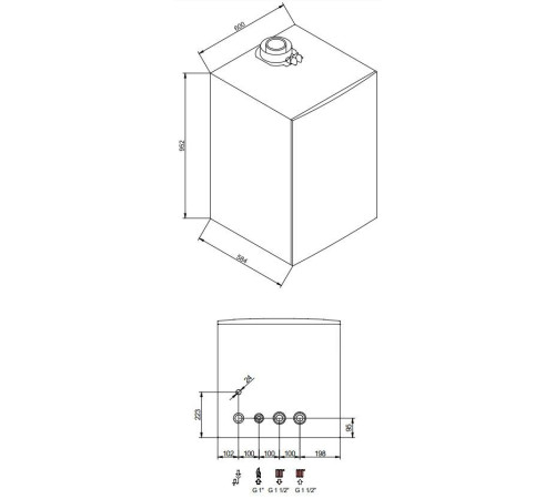 Котёл газовый конденсационный Baxi LUNA DUO-TEC MP+ 1.90 настенный 7221295