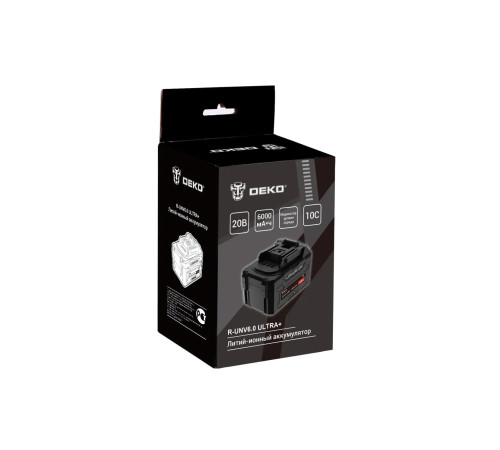 Аккумулятор DEKO R-UNV6.0 ULTRA+ Li-ion 20 В 6.0 Ач 083-