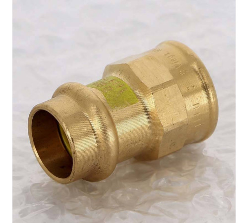 Муфта пресс с внутренней резьбой Viega Profipress G 18x1/2 бронза 346393