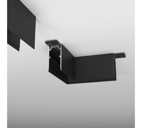 Slim Magnetic Коннектор угловой для накладного шинопровода черный 85090/11 85090/11