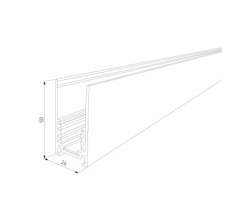 Slim Magnetic Шинопровод накладной черный (2 м) 85084/00 85084/00