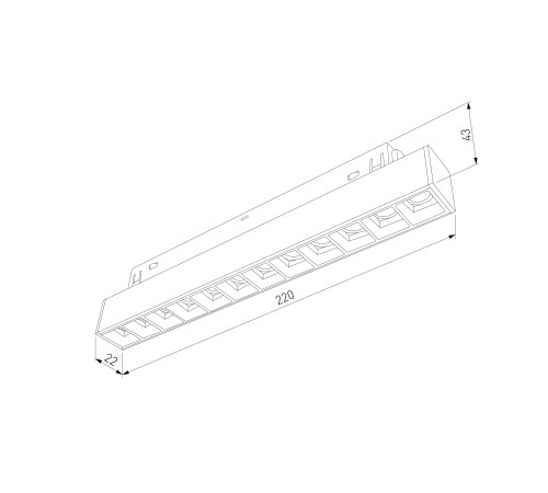 Slim Magnetic Трековый светильник 12W 4000K Artas чёрный/золото 85103/01 85103/01