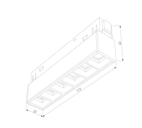Slim Magnetic Трековый светильник 6W 4000K Artas чёрный/золото 85101/01 85101/01
