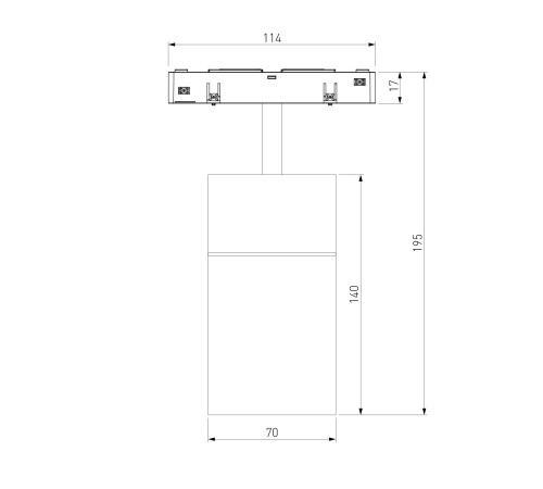 Slim Magnetic Трековый светильник для радиусного шинопровода 20W 4200K Comfi чёрный Ø 1200мм 85190/01