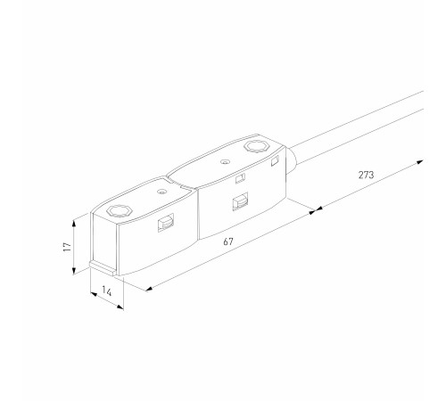 Slim Magnetic Ввод питания гибкий черный 85162/00 85162/00