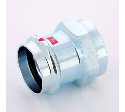 Муфта переходная пресс-В Viega Prestabo 42х1 1/2 оцинкованная сталь 642211