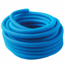 Труба гофрированная MVI ПНД Ду 32 мм (внутр. 27 мм) синяя бухта 50 м BL.32.50B