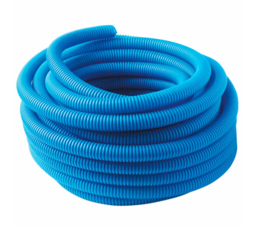 Труба гофрированная MVI ПНД Ду 32 мм (внутр. 27 мм) синяя бухта 50 м BL.32.50B