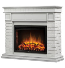 Каминокомплект Electrolux Bricks 25 камень белый белая эмаль с очагом EFP/P-2520LS N 1747578