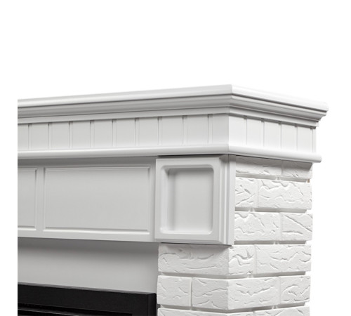 Каминокомплект Electrolux Bricks 25 камень белый белая эмаль с очагом EFP/P-2520LS N 1747578