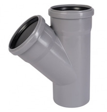 Тройник канализационный Ostendorf HTEA 90/75 мм 87° серый 114410