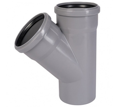 Тройник канализационный Ostendorf HTEA 90/75 мм 87° серый 114410