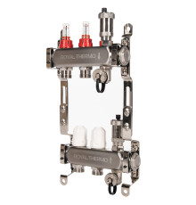 Комплект Royal Thermo: коллектор RTE с расходомерами 11 выходов и смесительный узел RoyalMix OPTIMAL RTE 01.11/RTE 07.001