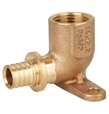 Угольник аксиальный настенный Gappo бронзовый 20 мм x 3/4 ВР 1441646