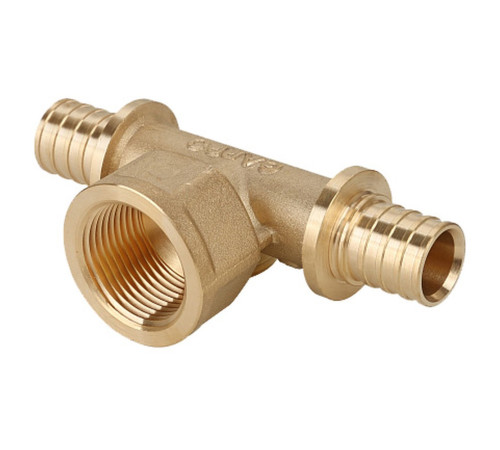 Тройник аксиальный Gappo G842.1615.16 16-Rp 1/2-16 латунь G842.1615.16