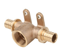 Тройник аксиальный Gappo G852.2520.25 25-Rp 3/4-25 бронза G852.2520.25